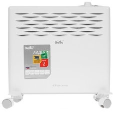 Конвектор электрический Ballu Ettore BEC/ETMR-1000 белый, 1000 Вт, 15 м2, термостат