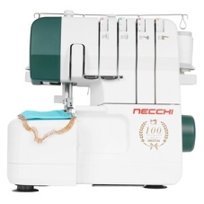 Оверлок Necchi 4537 2/3/4-х ниточный оверлок, LED подсветка, 12 видов швов, встроенный роликовый шов, встроенный дифференциал, свободный рукав, цветная система заправки, отключаемый верхний нож, металлическая станина¶Ширина шва 3 – 7мм, мах.длинна стежка 4мм, скорость шитья 1300ст/мин, мощность 100Вт., чехол мягкий.