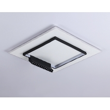 Светильник Ambrella light FL51455/1+1 WH/BK белый/черный 72W 3000K-6400K+4200K 500*500*80 (ПДУ РАДИО 2.4G)