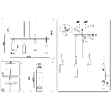 Светильник Ambrella light LH55274/4 BS/FR латунь/белый матовый E14*4 max 40W 845*65*1150