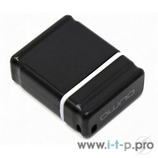 Флешка USB 2.0 QUMO 64Gb, NANO QM64GUD-NANO-B черный