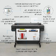 Плоттер струйный HP Designjet T630, A1, цветной, 24