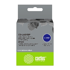 Картридж ленточный Cactus CS-LK5YBP черный, 18мм, 9м для Epson LW400/LW700/LW600P/LW1000P/K400/Z700/Z900