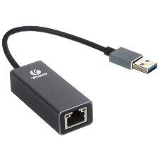 Кабель-переходник USB 3.0 (Am) --> LAN RJ-45 Ethernet 1000 Mbps, Aluminum Shell, VCOM DU312M