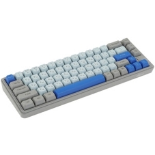 Клавиатура проводная Ritmix RKB-568BL Blue голубой-серый