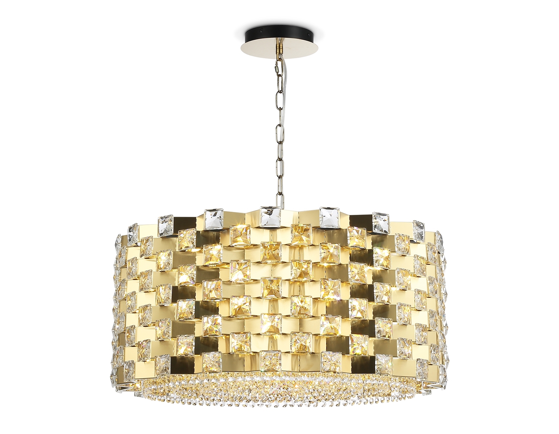 Люстра Ambrella light LH41009/18 BS/CL латунь/прозрачный E14*18 max 40W D700*320