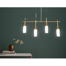 Светильник Ambrella light LH55274/4 BS/FR латунь/белый матовый E14*4 max 40W 845*65*1150