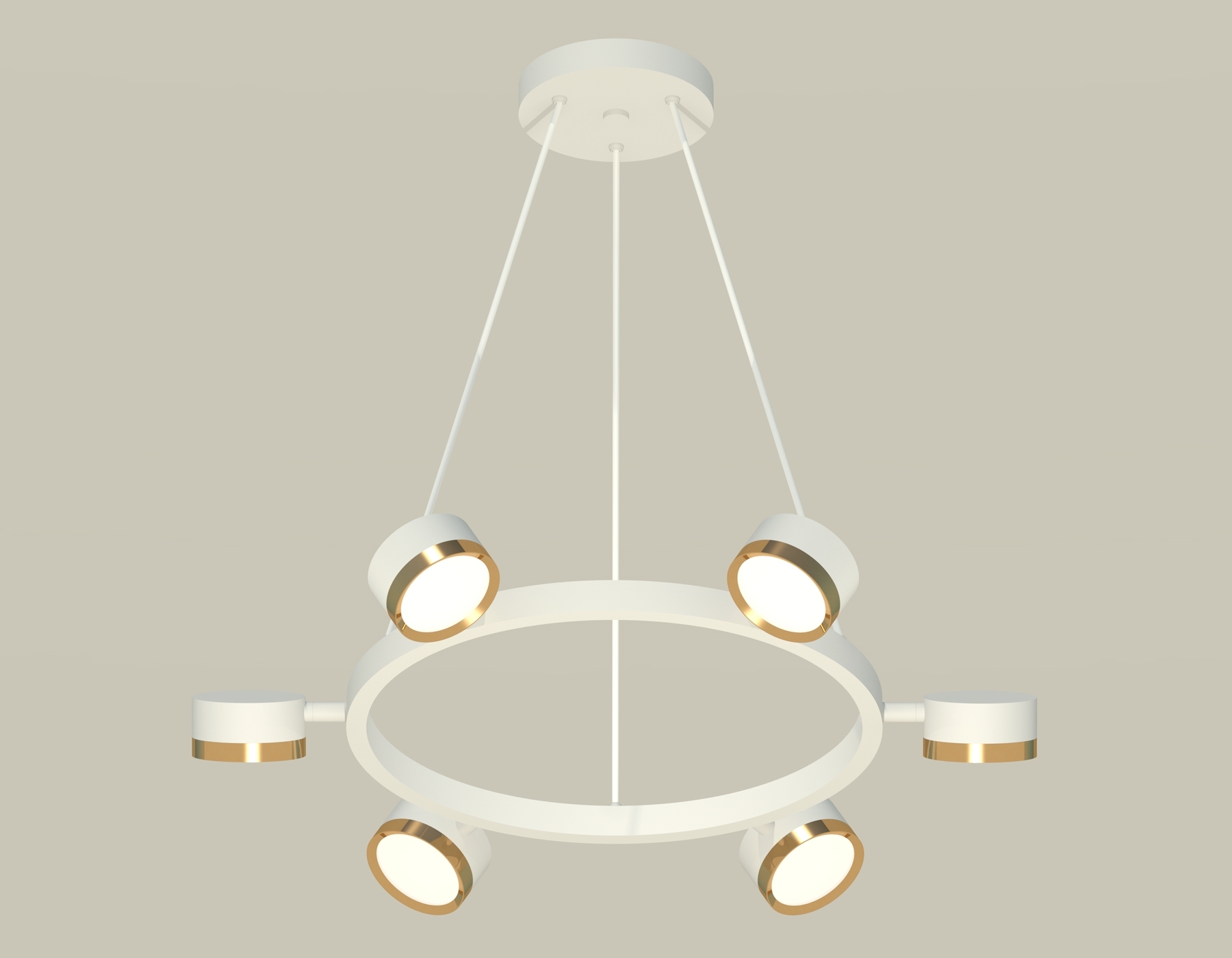 Светильник Ambrella light XB9191152/6 SWH/PYG белый песок/золото желтое полированное GX53 (C9191, N8124)