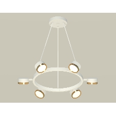 Светильник Ambrella light XB9191152/6 SWH/PYG белый песок/золото желтое полированное GX53 (C9191, N8124)