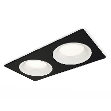 Комплект встраиваемого светильника Ambrella light XC7636001 SBK/SWH черный песок/белый песок MR16 GU5.3 (C7636, N7010)