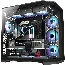 Компьютерный корпус Bloody BD-CC109 черный без БП ATX 10x120мм 2xUSB3.0 audio