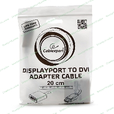 Переходник DisplayPort - DVI Cablexpert A-DPM-DVIF-002-W, 20M/19F, белый, пакет