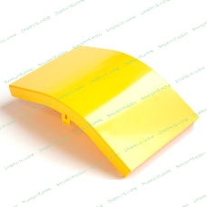 Крышка внешнего изгиба 45° оптического лотка 120 мм, желтая