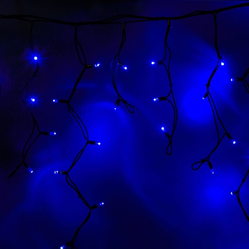 Гирлянда Neon-night Айсикл (бахрома) светодиодный, 5,6 х 0,9 м, черный провод 