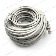 Патч-корд Buro UTP cat.5e 15м серый RJ-45 (m)-RJ-45 (m)