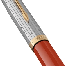 Ручка перьевая Parker 51 Premium (CW2169071) Red Rage GT, F, сталь нержавеющая, подарочная коробка