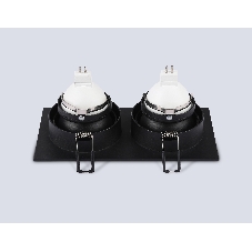 Встраиваемый точечный светильник Ambrella light TN102832/2 BK/BK черный/черный GU5.3/2 178*93*50