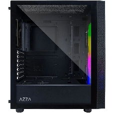 Компьютерный корпус Azza Celesta F черный без БП ATX 5x120мм 5x140мм 2xUSB 2.0 1xUSB 3.0 audio bott PSU