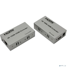Активный удлинитель ORIENT VE047, HDMI 4K extender (Tx+Rx), до 100 м по одной витой паре, HDMI 1.4b, 4K@30Hz/ 1080p@60Hz/3D, HDCP, подключается кабель UTP Cat5e/6, питание от внешних БП 5В/1А, (30161)