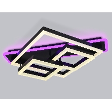 Светильник Ambrella light FA8533 BK черный 132W 3000K-6400K+RGB 630*570*160 (ПДУ РАДИО 2.4G)