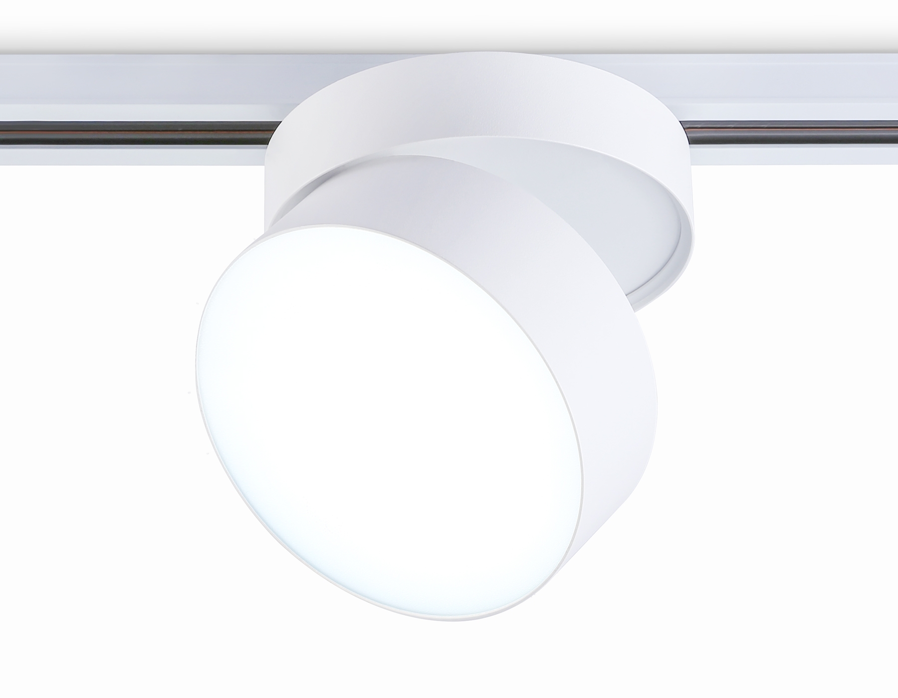 Трековый однофазный светодиодный светильник Ambrella light GL6875 WH белый LED 16W 4200K D115*90