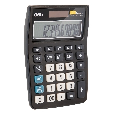 Калькулятор настольный Deli E1238 black черный 12-разр. 1003509