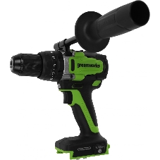 Дрель-шуруповерт GREENWORKS GD24DD140, 24 В, 4 Ач, 140 Нм, бесщеточный, ударный