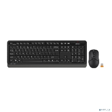 Комплект клавиатура+мышь A4Tech FStyler FG1012 беспроводной, USB, 1200 DPI, черный