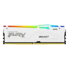 Оперативная память Kingston Fury Beast White, DDR5, 16Gb (1x16 Gb), 6800 MHz, CL34, радиатор, белый
