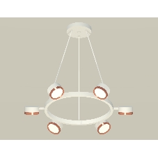 Светильник Ambrella light XB9191153/6 SWH/PPG белый песок/золото розовое полированное GX53 (C9191, N8126)