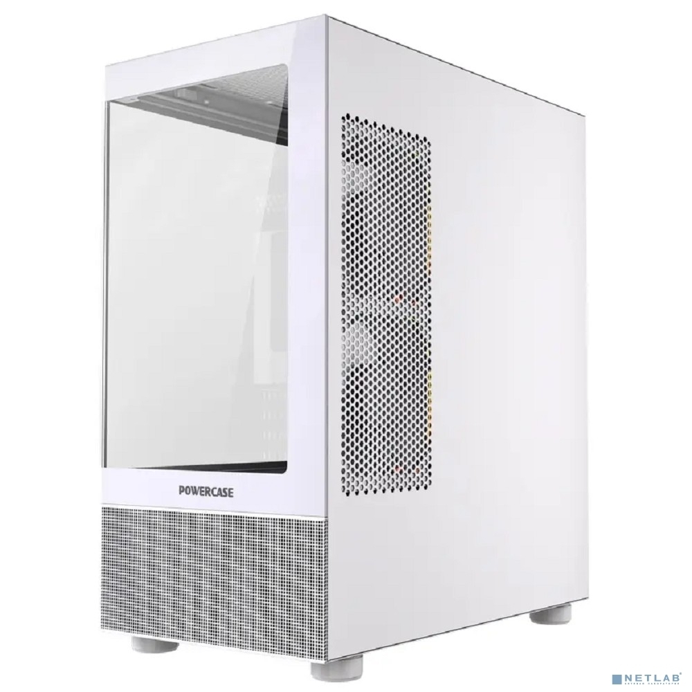 Корпус Powercase Vision Micro M2 ARGB, Tempered Glass, 3x 120mm ARGB PWM Fan, белый, mATX (CVMWM2-A3)