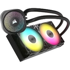Система жидкостного охлаждения Corsair NAUTILUS 240 ARGB (240мм, черный, ARGB/ Fans: 2x120мм, 74.37CFM, 34dBA, 2100RPM/ S: 1851, 1700, AM5, AM4)