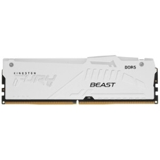 Оперативная память Kingston Fury Beast White, DDR5, 16Gb (1x16 Gb), 6800 MHz, CL34, радиатор, белый
