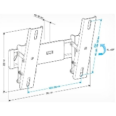 Кронштейн для телевизора Holder LCD-T2611 черный 22