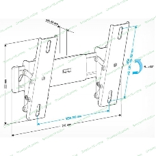 Кронштейн для телевизора Holder LCD-T2611 черный 22