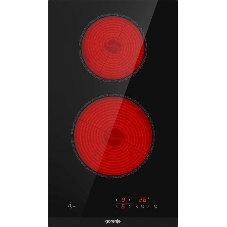 Варочная панель Gorenje ECT321BCSC, конфорок: 2 шт., стеклокерамика, независимая, черный