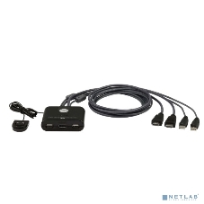 Переключатель KVM 2-Port USB FHD HDMI Cable KVM Switch