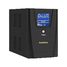 Источник бесперебойного питания ExeGate SpecialPro Smart LLB-1200.LCD.AVR.2SH.3C13.USB 1200VA/750W, LCD, AVR, 2*Schuko+3*C13, USB, съемн.кабель, металлический корпус, черный