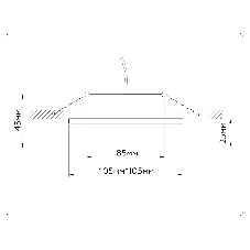 Светильник Ambrella light TN52421 WH/FR белый/белый матовый GX53 max 12W 105*105*45