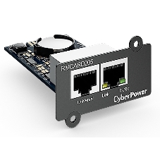 Карта удаленного управления CyberPower SNMP для источника бесперебойного питания серий OL, OLS, PR, OR, ПО PowerPanel® Business Edition, совместимость с ENVIROSENSOR, 0.15х0.15х0.07м., 0.2кг. Remote management SNMP card for OL, OLS, PR, OR series UPSs, PowerPanel® Business Edition software, сompatible with ENVIROSENSOR, 0.15x0.15x0.07m., 0.2kg.