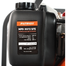 Мотопомпа Patriot MPD 3072 SFE4т дизель 296см3 5.7лс 75м3/ч 1200л/м глуб.8м напор25м 3'' бак3.5л