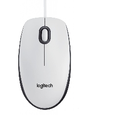 Мышь проводная Logitech M100 белый, 1000 dpi, USB, кнопки - 3