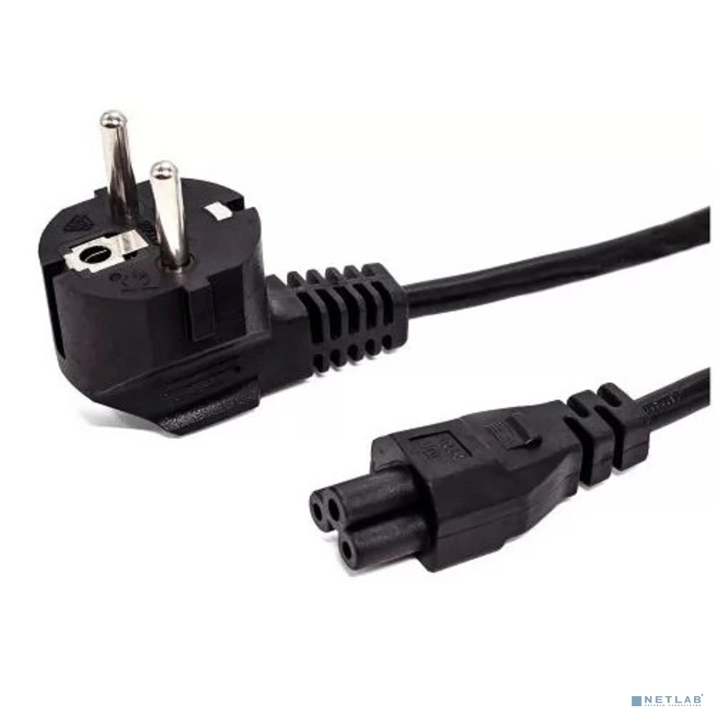 Кабель питания Filum FL-PC10-EU-C5-1M CEE 7/7- С5, 3х0.75мм , 220В, 10A, черный, 1 м.