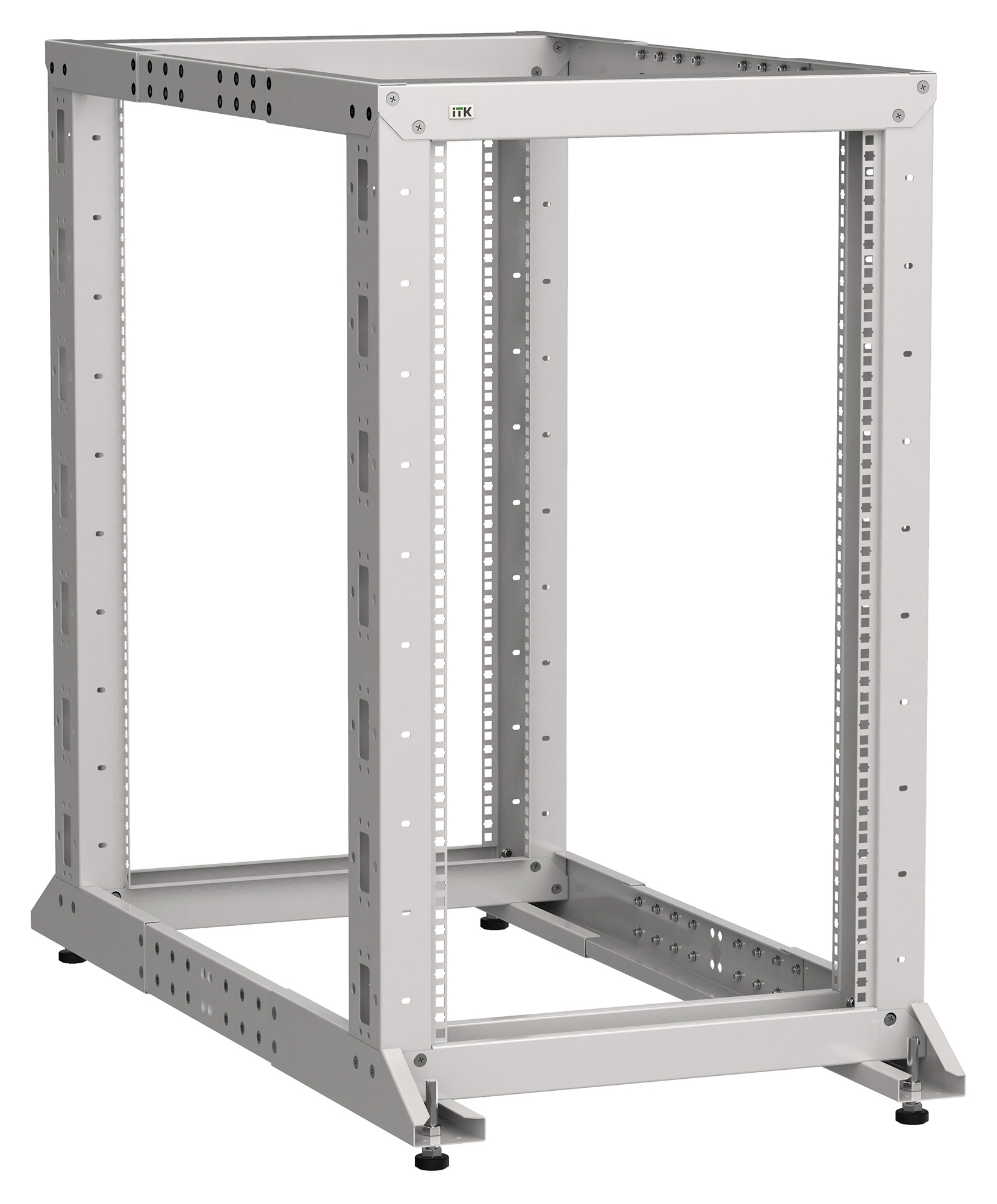 Стойка двухрамная ITK Linea LF35-42U61-2GM 42U 600 мм X 1000 мм 700 кг серый