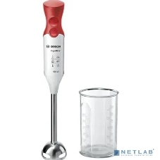 Блендер погружной Bosch MSM64110 белый/красный, 450 Вт, 2 скорости, турбо