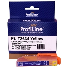 Картридж струйный ProfiLine PL-T2634 для принтеров Epson Expression Premium XP-600/XP-605/XP-700/XP-710/XP-800/XP-820 с чернилами Yellow