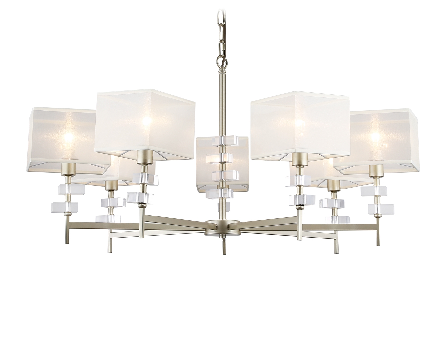 Люстра Ambrella light LH71332/7 CGD золото E14/7 max 40W D*860*850