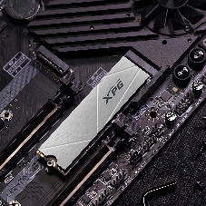Накопитель SSD ADATA XPG GAMMIX S60, 512Gb, PCIe 4.0 x4, M.2 2280, NVMe, R/W 4700/1700, с радиатором