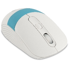 Мышь беспроводная Oklick 310MW белый/синий, 3200 dpi, радиоканал, USB, кнопки - 4