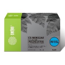 Картридж струйный Cactus CS-M0K02AE (991XL) черный (465 мл) для HP PageWide755dn;MFP774dn/779dn;Pro750dw/772dn